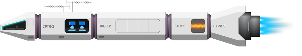 Dein modulares Raumschiff - Triebwerk, Reaktor, Frachtraum und Computer